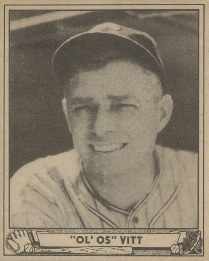 1940 Play Ball "Old Os" Vitt #47 Baseball Card