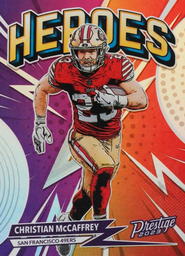 2023 Panini Prestige Heroes Christian McCaffrey #H9 Football Card