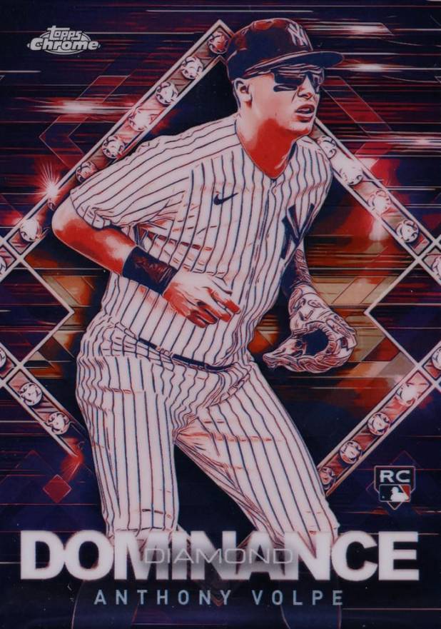 2023 Topps Chrome Update Diamond Dominance Anthony Volpe #DD6 Baseball Card