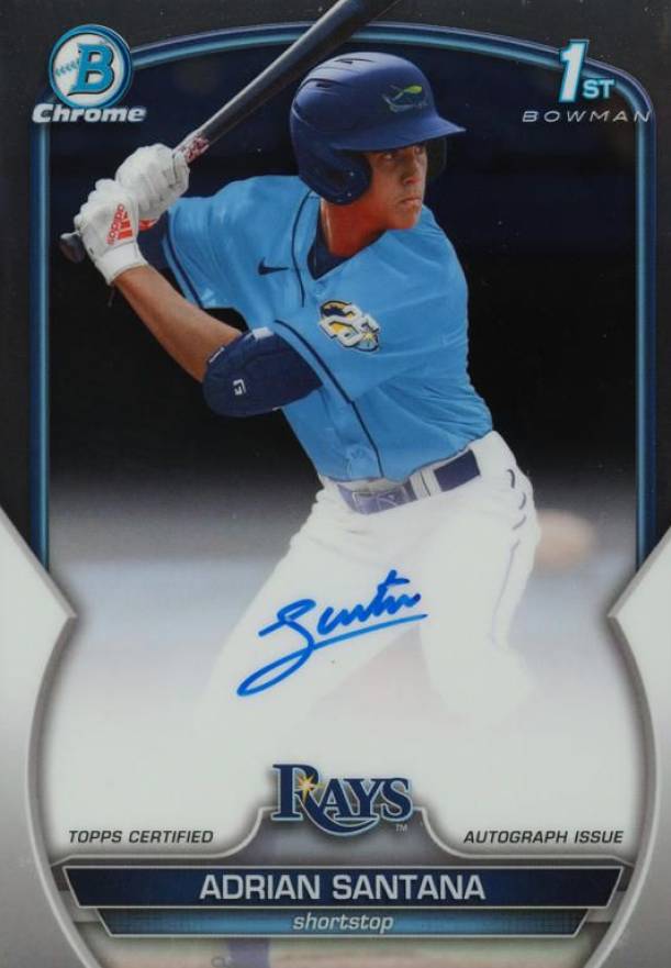 2023 Bowman Draft Chrome Prospect Autograph Adrian Santana #CDAAS Baseball Card