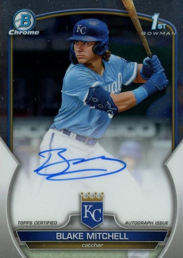 2023 Bowman Draft Chrome Prospect Autograph Blake Mitchell #CDABMI Baseball Card