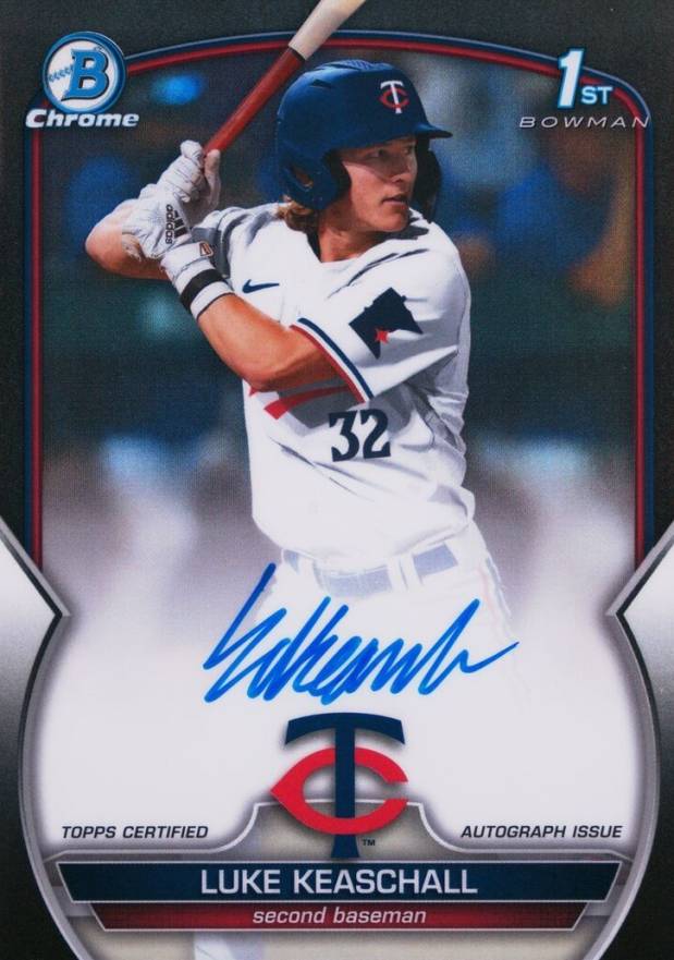 2023 Bowman Draft Chrome Prospect Autograph Luke Keaschall #CDALK Baseball Card