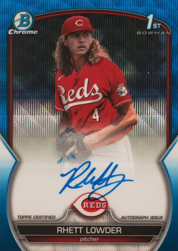 2023 Bowman Draft Chrome Prospect Autograph Rhett Lowder #CDARLO Baseball Card