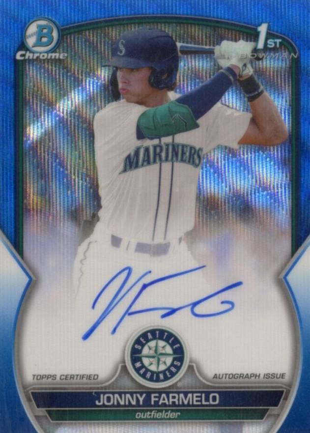 2023 Bowman Draft Chrome Prospect Autograph Jonny Farmelo #CDAJF Baseball Card