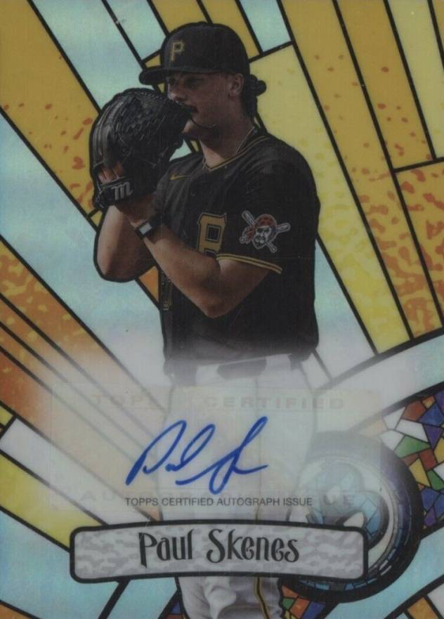 2023 Bowman Draft Bowman Glass Autograph Paul Skenes #BGAPS Baseball Card