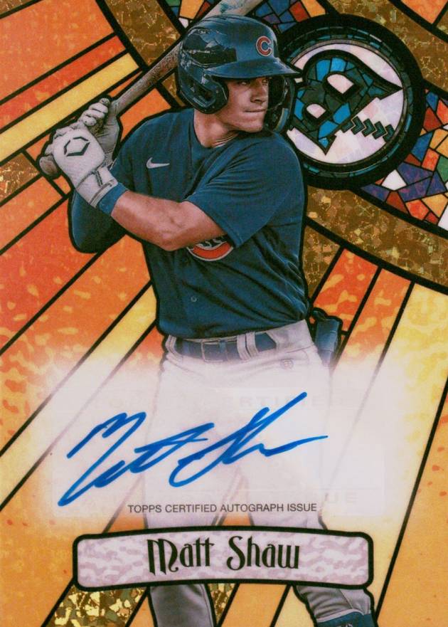 2023 Bowman Draft Bowman Glass Autograph Matt Shaw #BGAMS Baseball Card