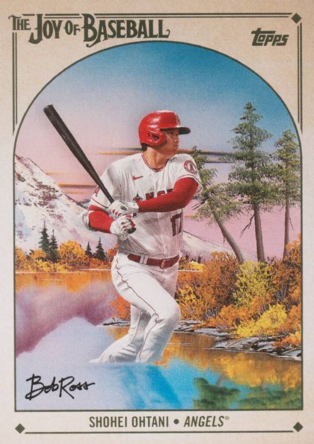 2023 Topps X Bob Ross the Joy of Baseball Shohei Ohtani #1 Baseball Card