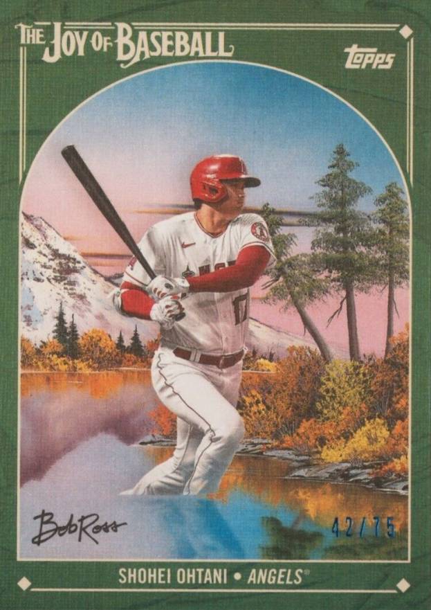 2023 Topps X Bob Ross the Joy of Baseball Shohei Ohtani #1 Baseball Card