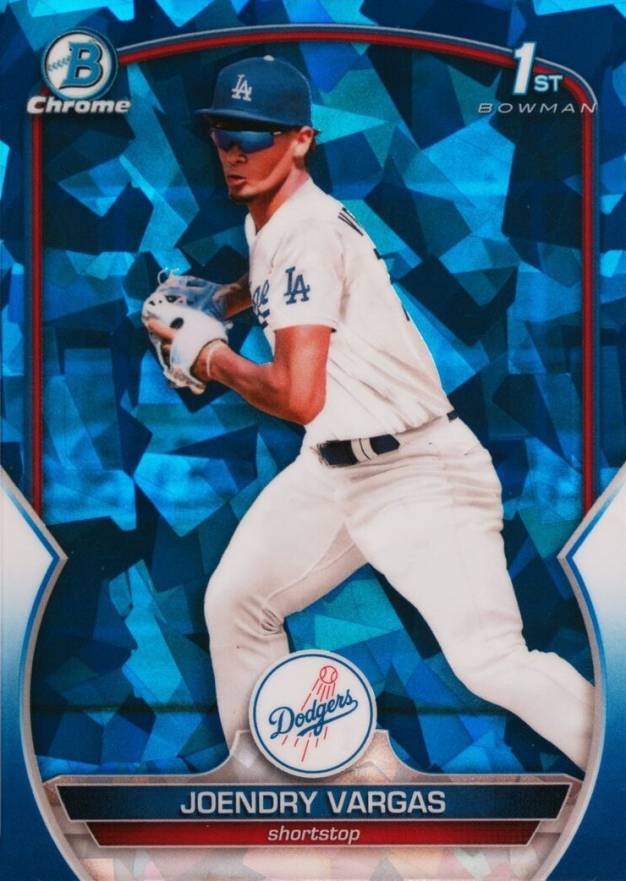 2023 Bowman Chrome Sapphire Edition Prospects Joendry Vargas #218 Baseball Card