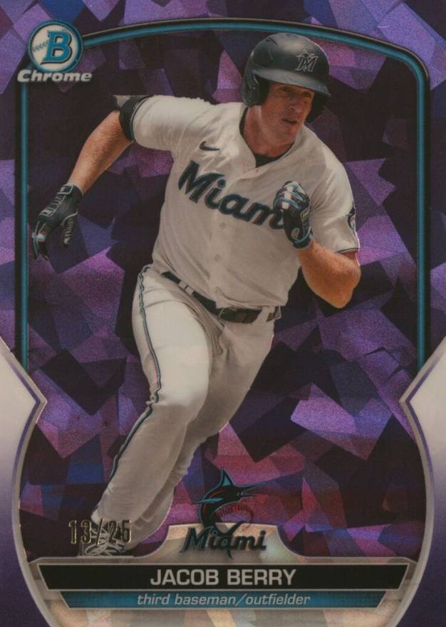 2023 Bowman Chrome Sapphire Edition Prospects Jacob Berry #243 Baseball Card