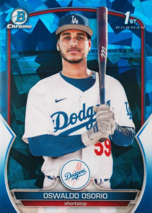 2023 Bowman Chrome Sapphire Edition Prospects Oswaldo Osorio #152 Baseball Card