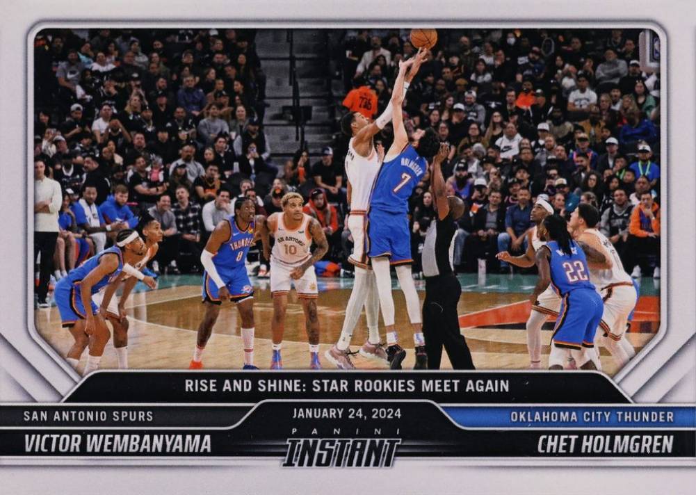 2023 Panini Instant Chet Holmgren/Victor Wembanyama #277 Basketball Card