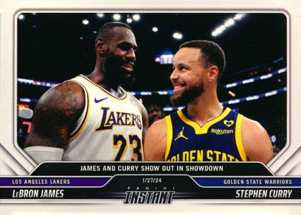 2023 Panini Instant LeBron James/Stephen Curry #296 Basketball Card