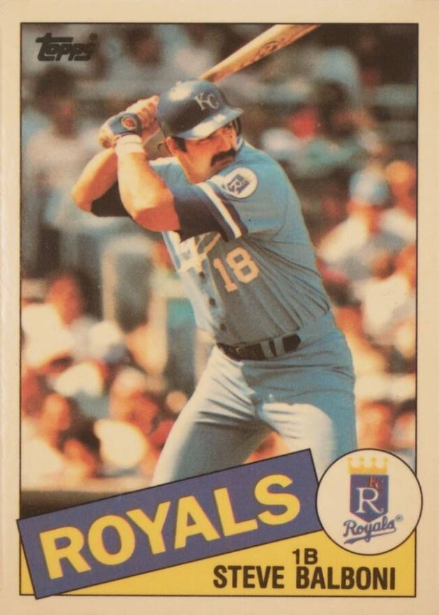 1985 Topps Tiffany Steve Balboni #486 Baseball Card