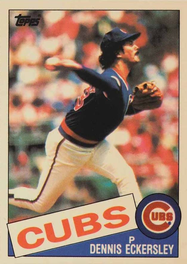 1985 Topps Tiffany Dennis Eckersley #163 Baseball Card