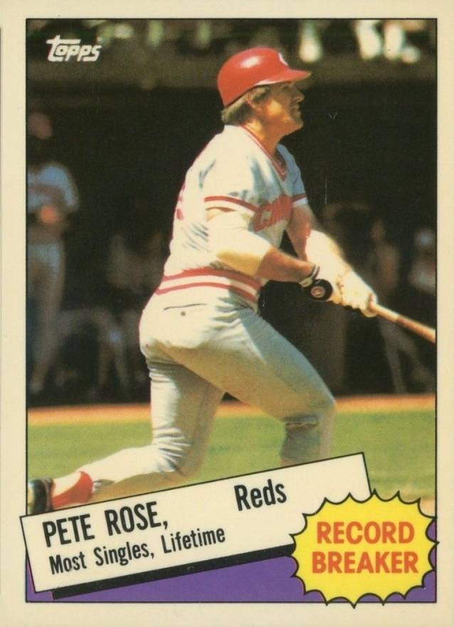 1985 Topps Tiffany Pete Rose #6 Baseball Card