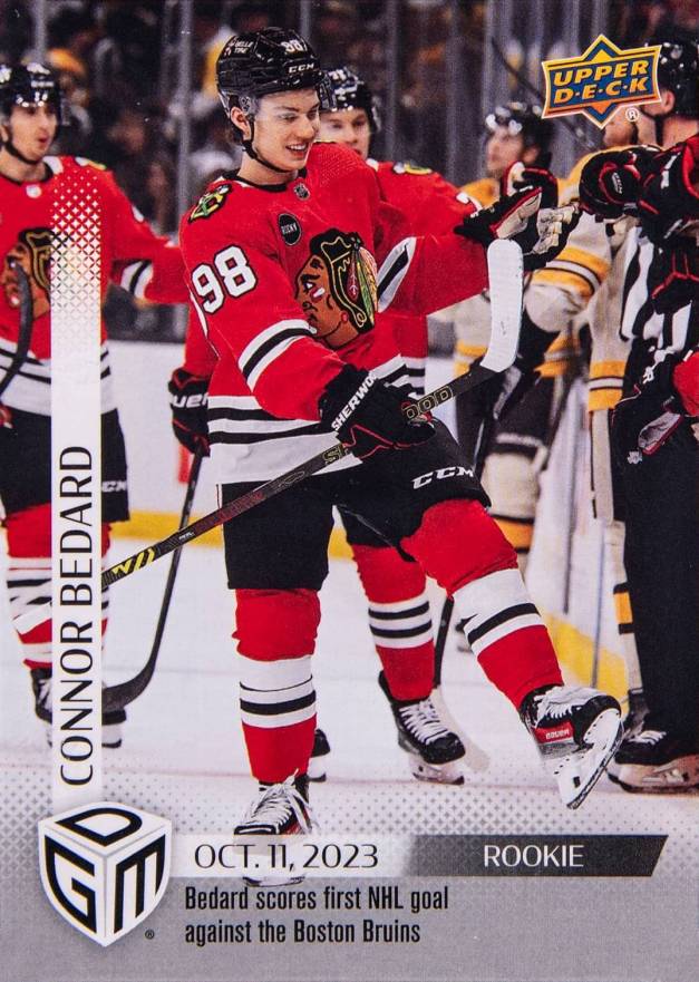 2023 Upper Deck Game Dated Moments Connor Bedard #2 Hockey Card