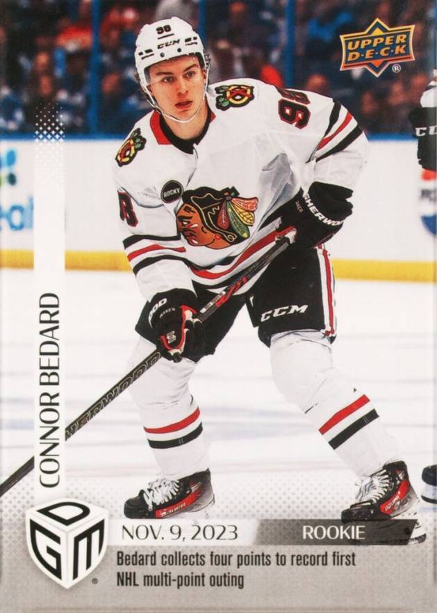 2023 Upper Deck Game Dated Moments Connor Bedard #18 Hockey Card