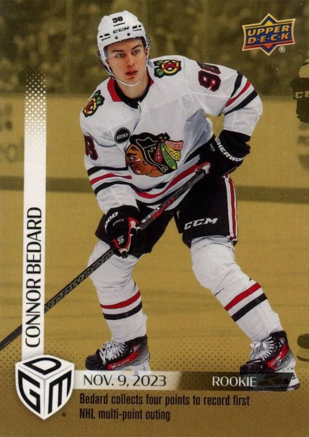 2023 Upper Deck Game Dated Moments Connor Bedard #18 Hockey Card