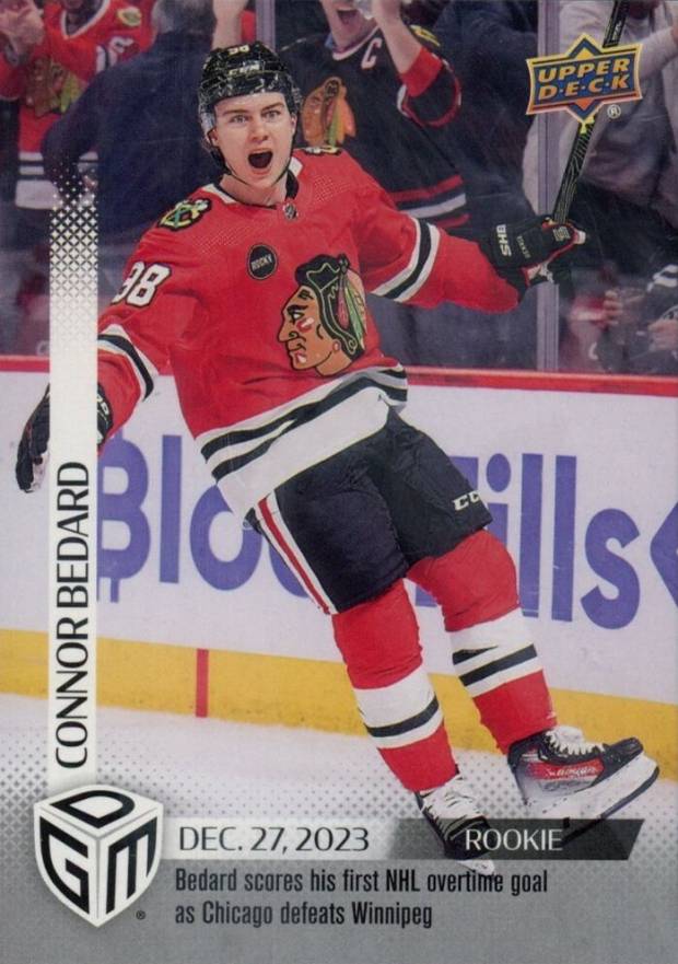 2023 Upper Deck Game Dated Moments Connor Bedard #40 Hockey Card