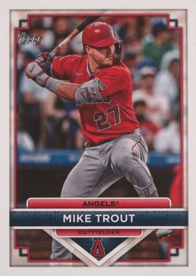 2023 Topps Flagship Collection Mike Trout #1 Baseball Card