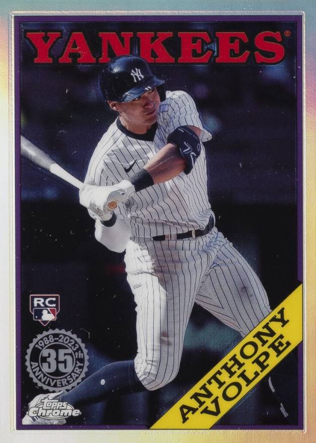 2023 Topps Chrome Update 1988 Topps Baseball Anthony Volpe #88CU17 Baseball Card