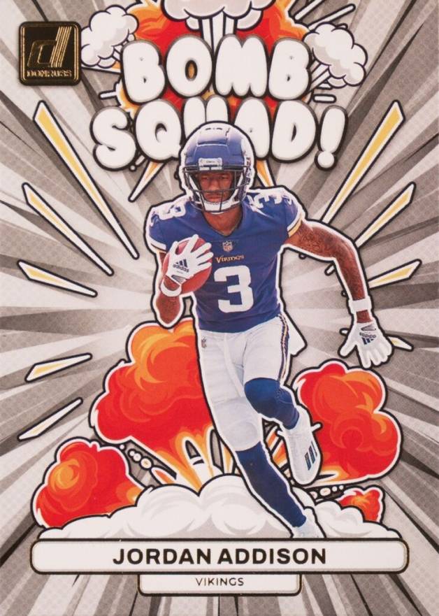 2023 Panini Donruss Bomb Squad Jordan Addison #BS13 Football Card