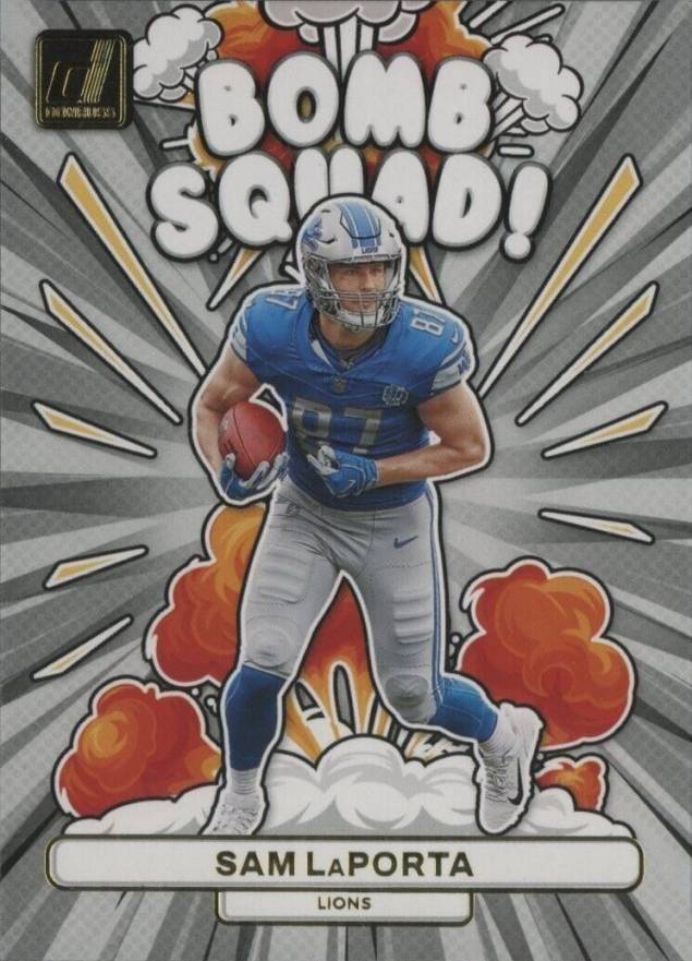 2023 Panini Donruss Bomb Squad Sam LaPorta #BS28 Football Card