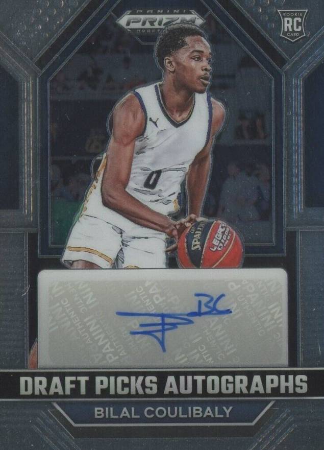 2023 Panini Prizm Draft Picks Draft Picks Autograph Bilal Coulibaly #BCB Basketball Card