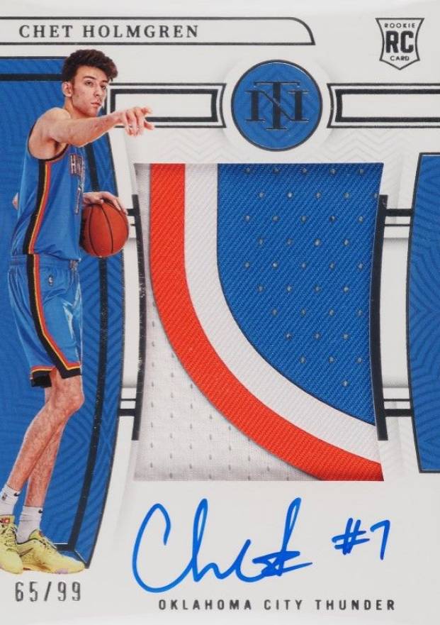 2022 Panini National Treasures Chet Holmgren #101 Basketball Card