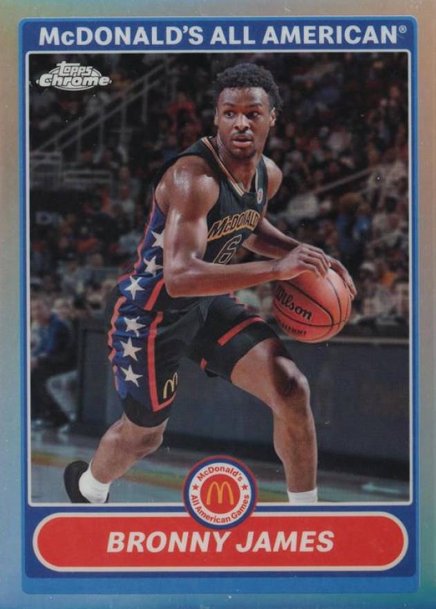 2023 Topps Chrome 2007 McDonald's All-American Bronny James #2K7-7 Basketball Card