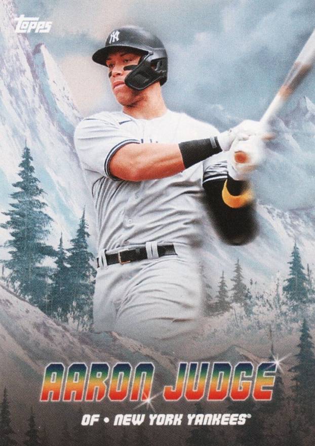 2023 Topps X Bob Ross the Joy of Baseball Peaks of Power Aaron Judge #PK6 Baseball Card