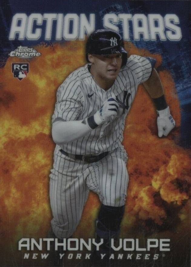 2023 Topps Chrome Update Action Stars Anthony Volpe #ASC28 Baseball Card