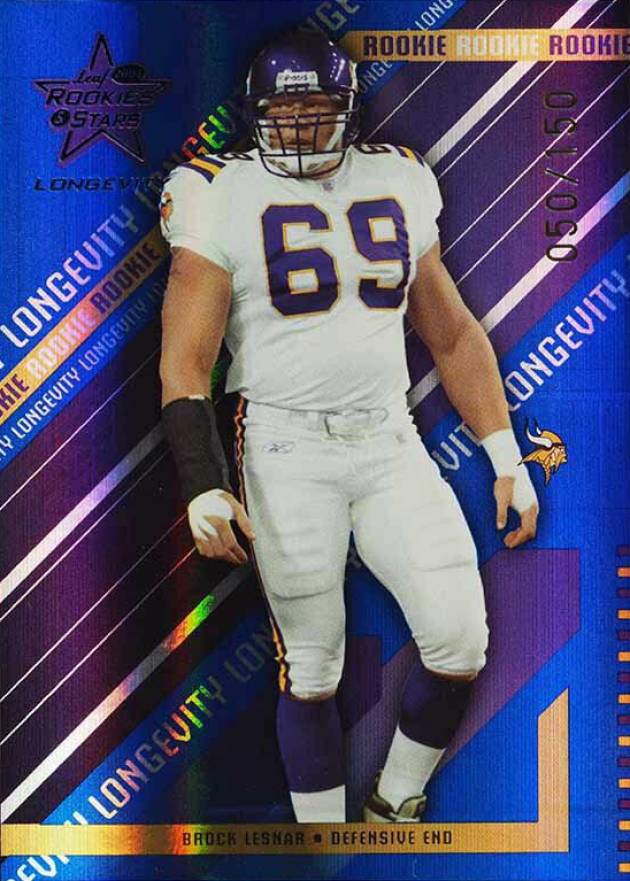 2004 Leaf R & S Longevity Brock Lesnar #155 Football Card