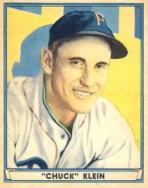 1941 Play Ball Chuck Klein #60 Baseball Card