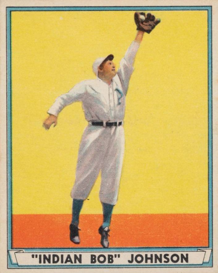 1941 Play Ball Indian Bob Johnson #22 Baseball Card