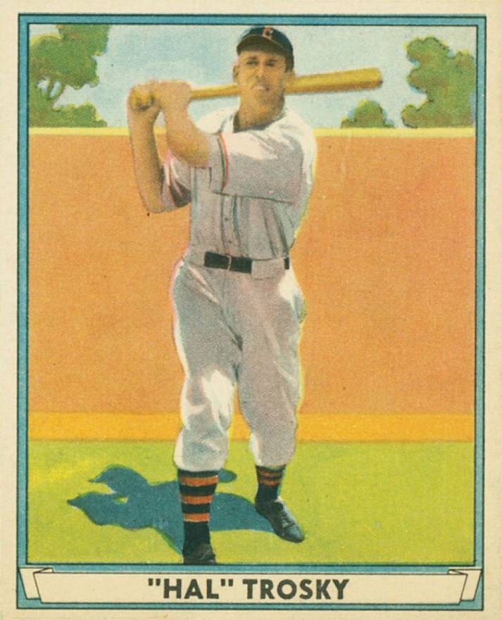 1941 Play Ball Hal Trosky #16 Baseball Card