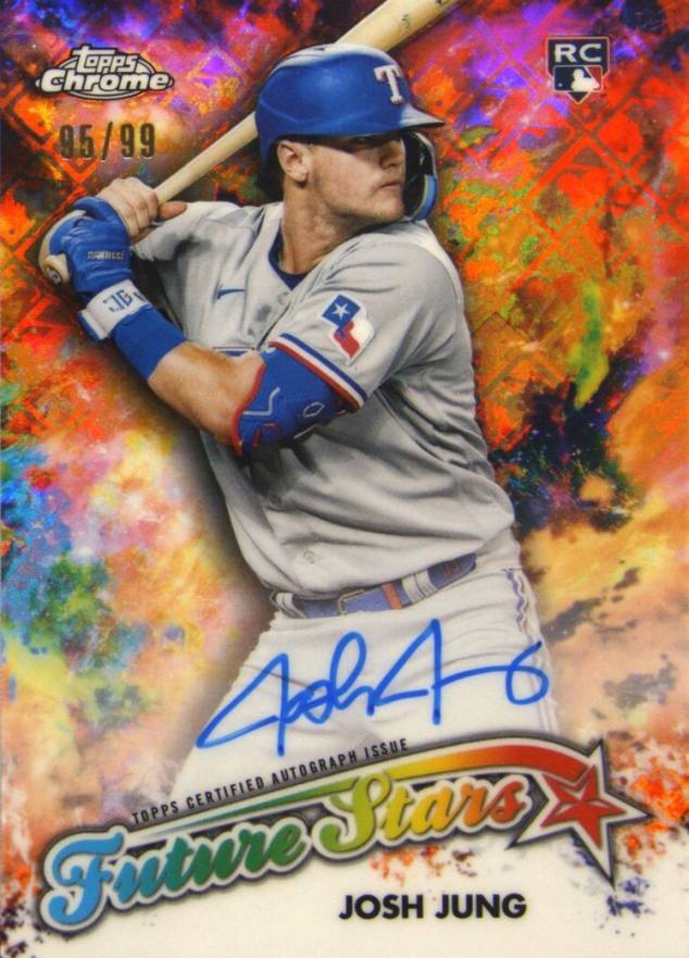 2023 Topps Chrome Logofractor Edition Future Stars Autographs Josh Jung #FSAJJ Baseball Card