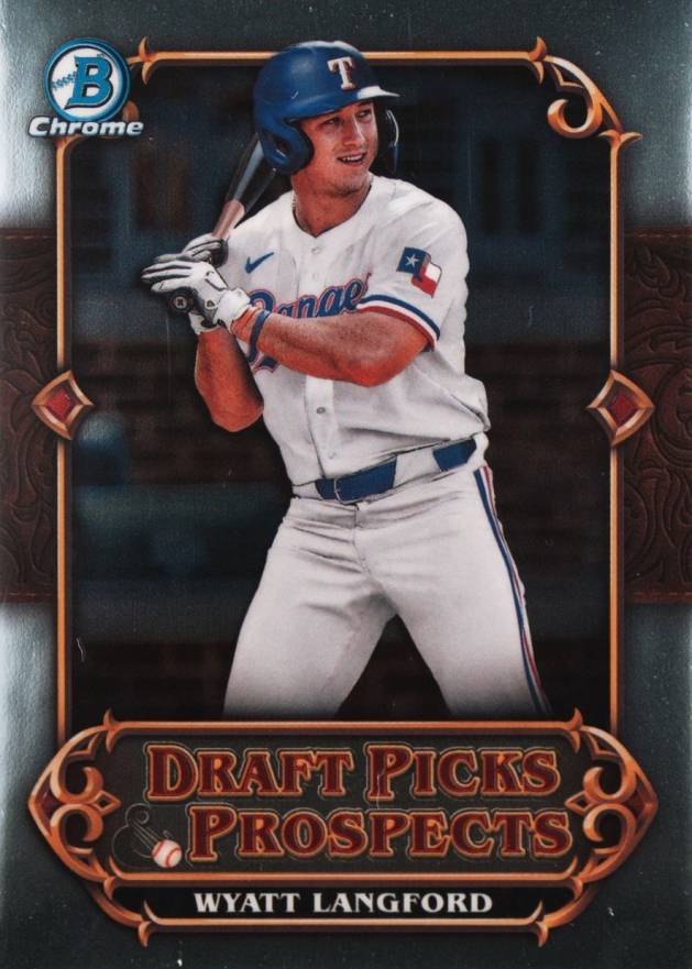 2023 Bowman Draft Draft Picks & Prospects Wyatt Langford #DPP3 Baseball Card