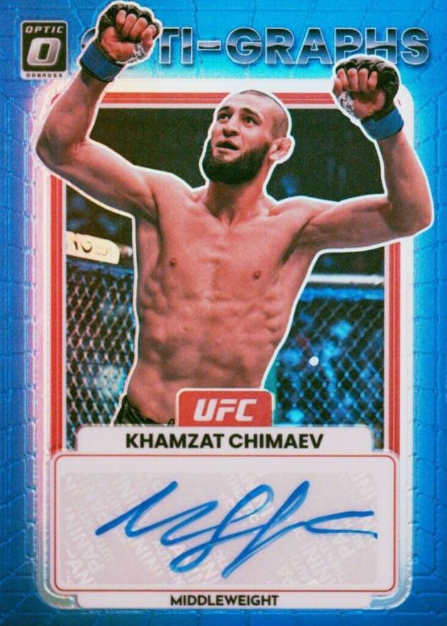 2023 Panini Donruss Optic UFC Opti-Graphs Khamzat Chimaev #OGKCH Other Sports Card