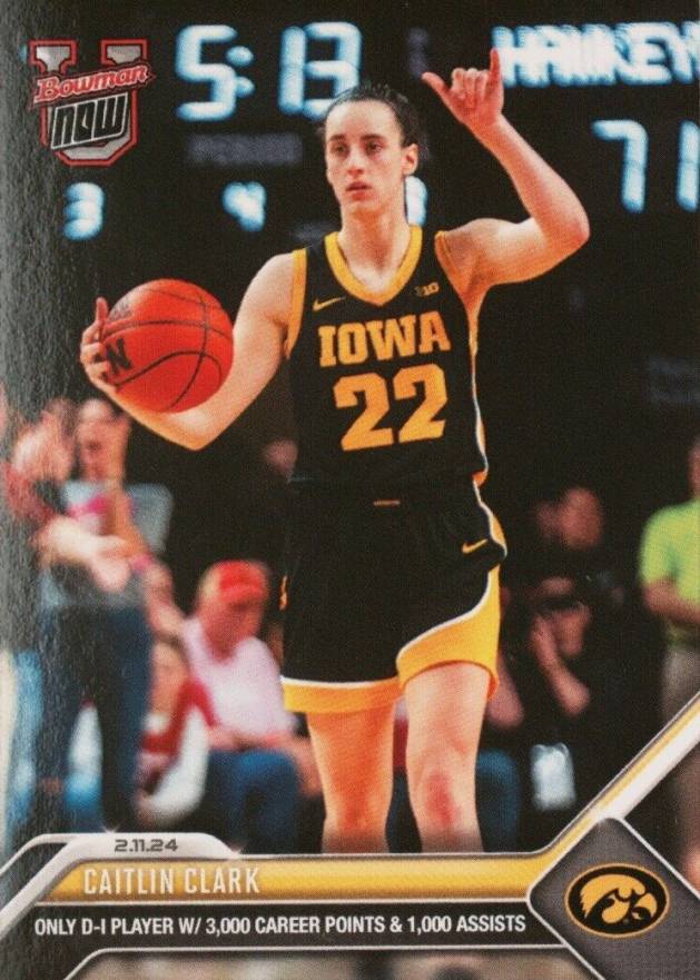 2023 Bowman U Now Caitlin Clark #48 Basketball Card