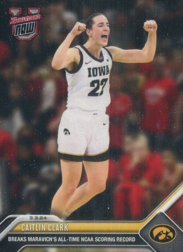 2023 Bowman U Now Caitlin Clark #61 Basketball Card