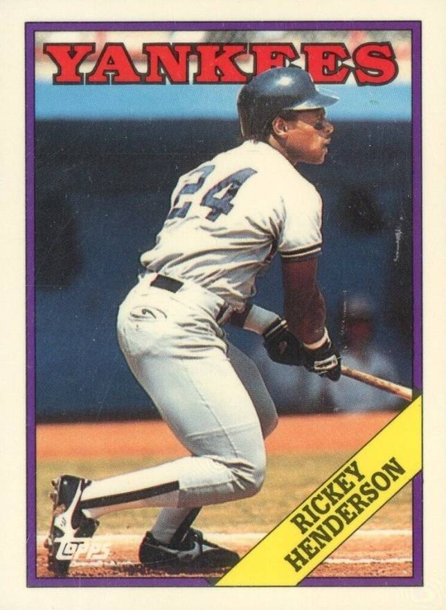 1988 Topps Tiffany Rickey Henderson #60 Baseball Card