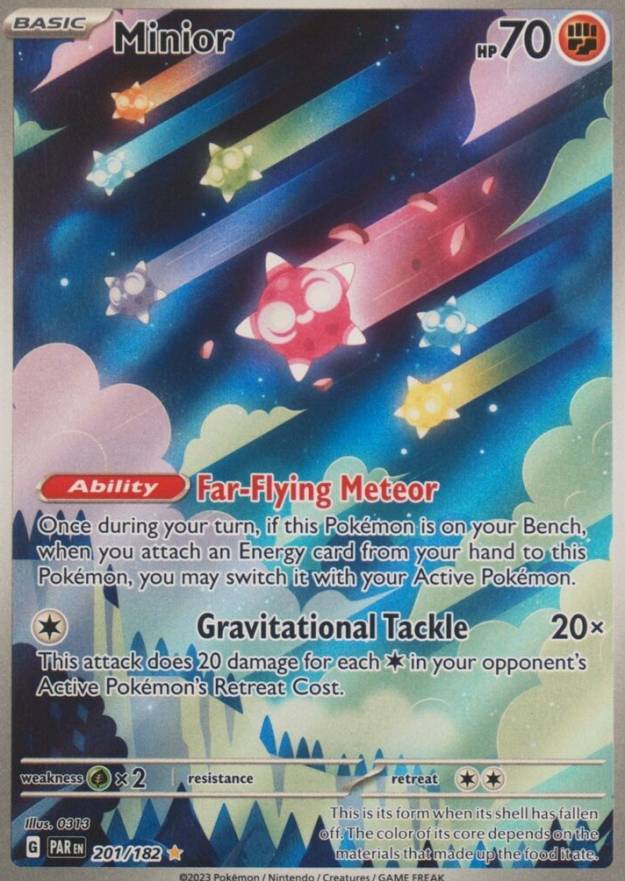 2023 Pokemon Par EN-Paradox Rift Minior #201 TCG Card