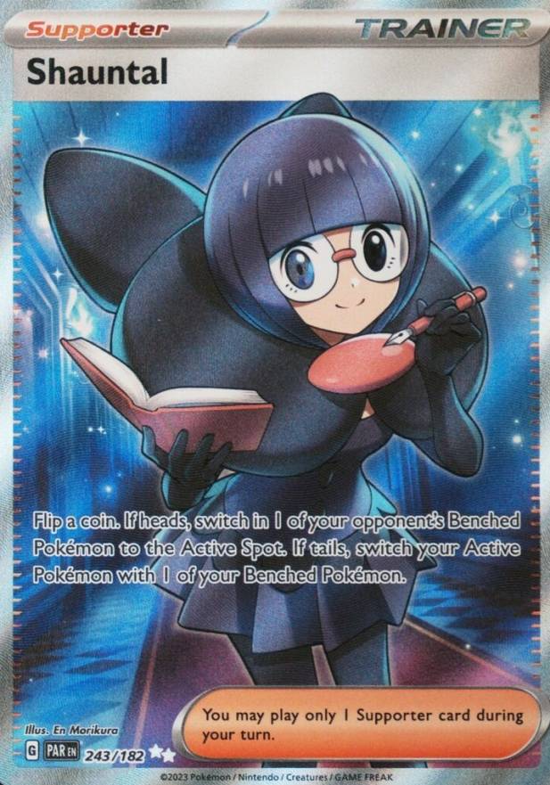 2023 Pokemon Par EN-Paradox Rift Shauntal #243 TCG Card