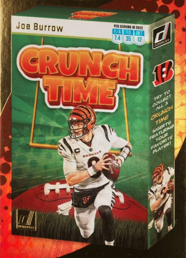 2023 Panini Donruss Crunch Time Joe Burrow #CT3 Football Card