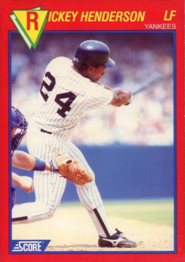 1989 Score Superstar Rickey Henderson #45 Baseball Card