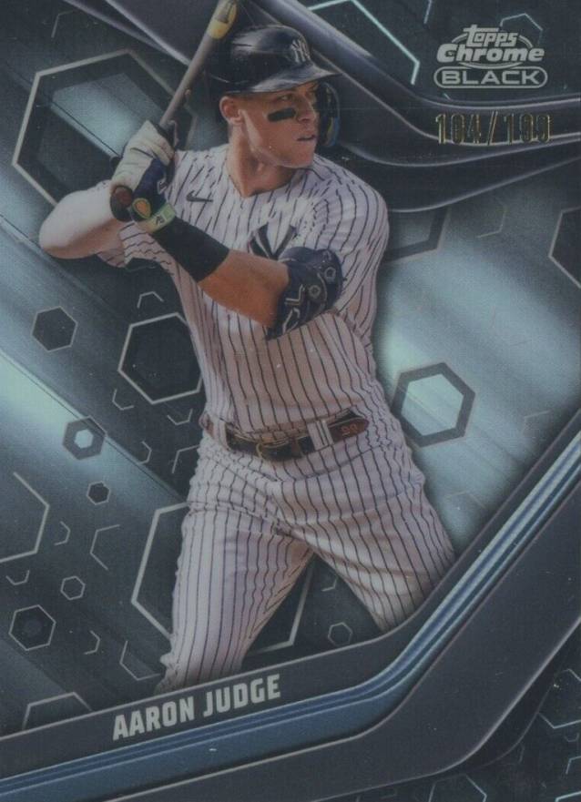 2023 Topps Chrome Black Aaron Judge #1 Baseball Card