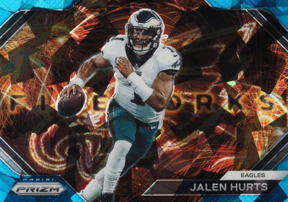 2023 Panini Prizm Fireworks Jalen Hurts #F1 Football Card