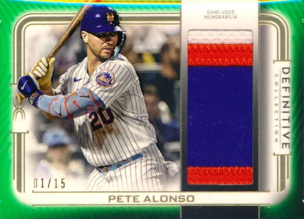 2023 Topps Definitive Collection Definitive Jumbo Relic Collection Pete Alonso #DJRPA Baseball Card